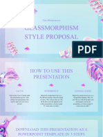 Blue and Pink Modern Glassmorphism Style Proposal