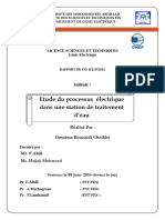 Etude Du Processus Électrique Dans Une Station de Traitement D'eau - BOUZAIDI CHEIKHI Omaima