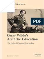 Oscar Wildes Aesthetic Education The Oxford Classical Curriculum 1st Ed 978-3-030 14373 2978 3 030 14374 9