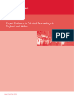 Law Commission - 2011 - EXPERT EVIDENCE IN CRIMINAL PROCEEDINGS IN ENGLAND AND WALES