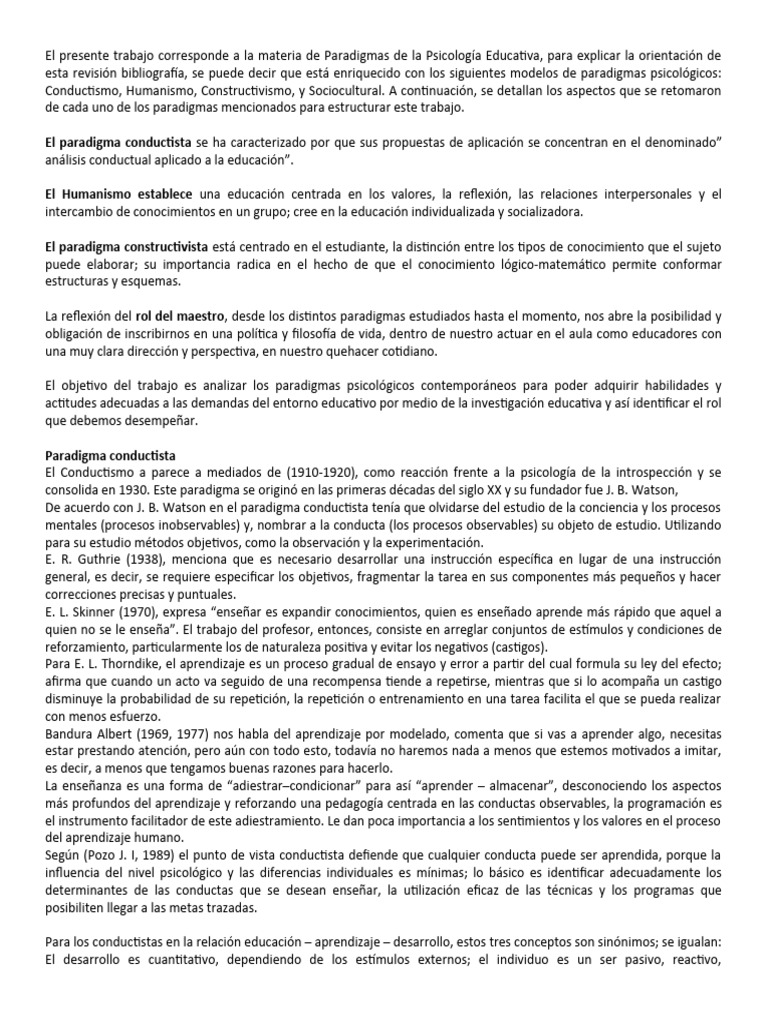 Mapa Conceptual | PDF | Aprendizaje | Constructivismo (filosofía de la ...