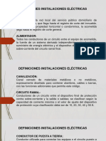Definiciones Instalaciones Eléctricas