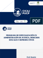 Tema 4.1 Justificación Constitucional de Los Derechos Sexuales y Reproductivos - Prof. Beatríz Ramírez