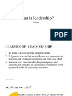 Leadership Introductory Session 1&2
