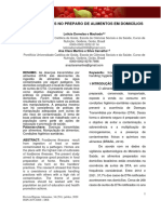 Boas Práticas No Preparo de Alimentos em Domicílios