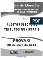 Auditor Fiscal - 22 Abril - Prova G