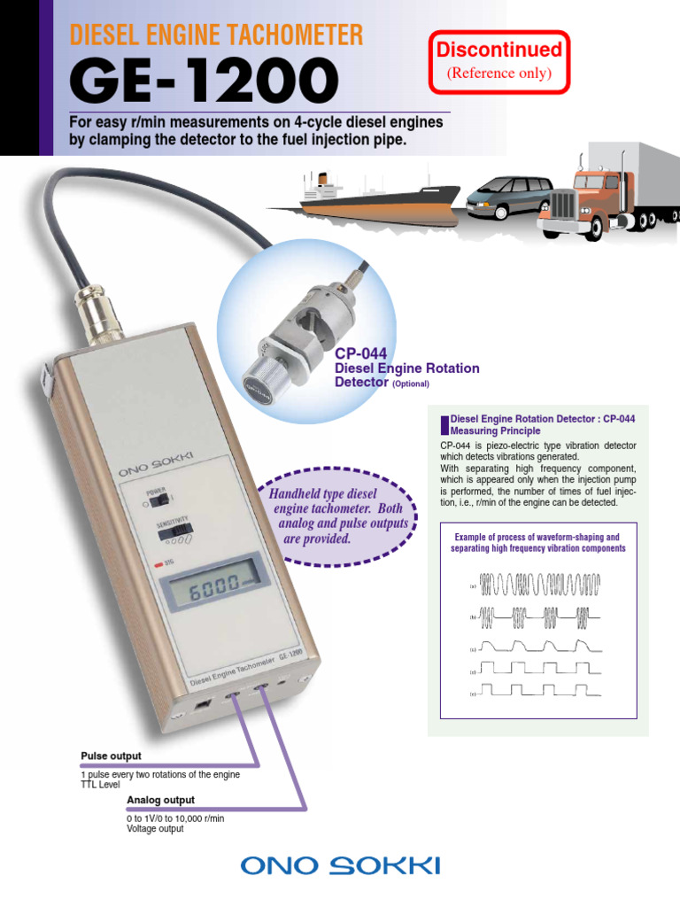 ge1200E | PDF | Diesel Engine | Sensor
