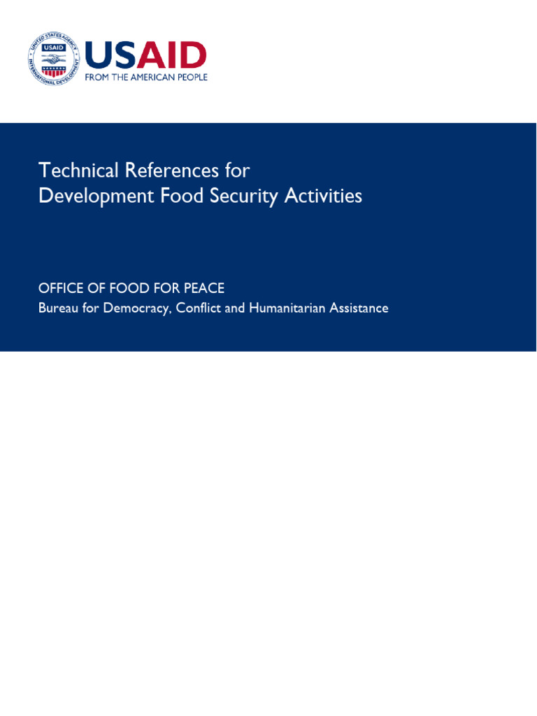 FFP Technical References Feb2018 | PDF | Food Security | Violence ...