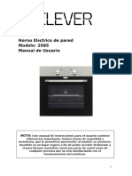 Manual Horno 2585 Clever