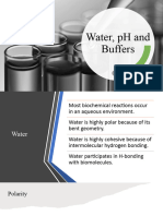 Water PH and Buffers