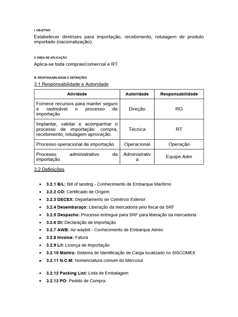 Pop importa o pdf
