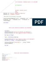 Matriz de Programacion para Consultar Estudiante