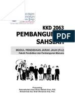 KKD 2063 Pembangunan Sahsiah