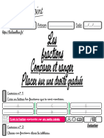 Les Fractions Comparer Ranger Et Placer Sur Une Droite Graduee CM2