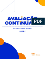 433 20241 - Manual Da Avaliação Continuada EAD - 100 Online