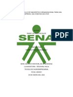 Taller - Desarrollo de Diagnóstico Organizacional para Una Empresa. GA2-210601023-AA1-EV01