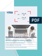 Estadística para La Ciencias Sociales: Medidas de Tendencia Central y Dispersión
