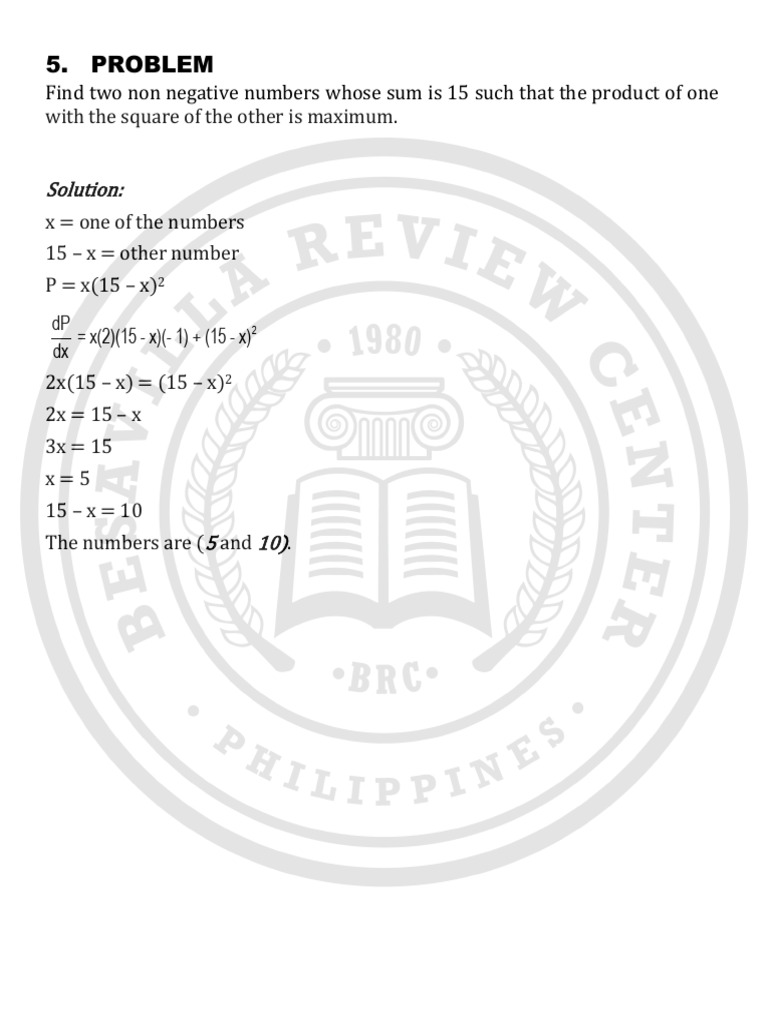 Maximizing Product of Two Numbers | PDF | Standard Deviation | Triangle