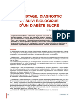 Depistage Diagnostic Diabete
