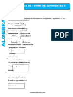 Ejercicios de Teoria de Exponentes II para Tercero de Secundaria