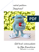 English Crochet Pattern "Dragon Sleepyhead": Mug Pattern Is Not Included