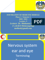 Nervous System Ear and Eye-1