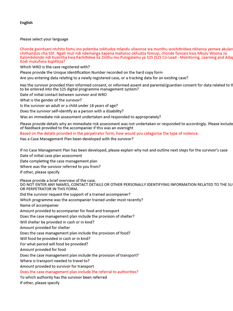 Ssf Form Translated Edit Pdf