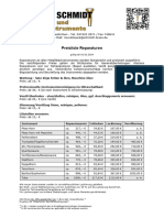 Schmidt Preisliste Reparatur