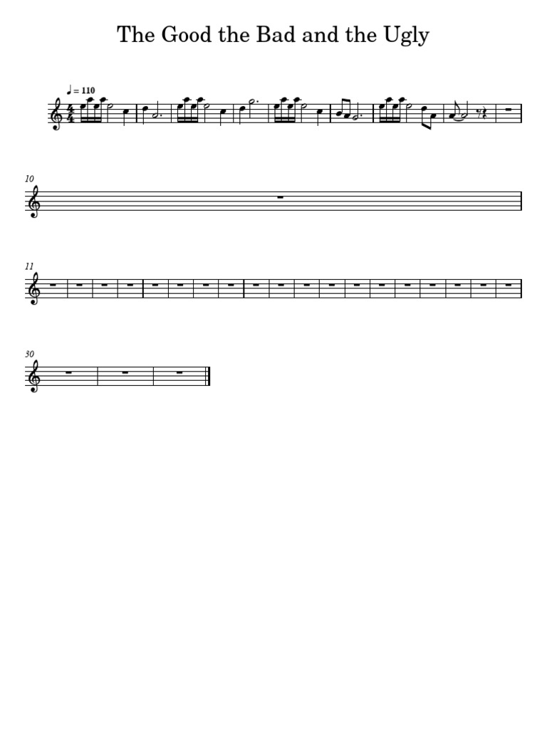 Playthatsheet the+Good,+the+Bad+and+the+Ugly+ 1 | PDF