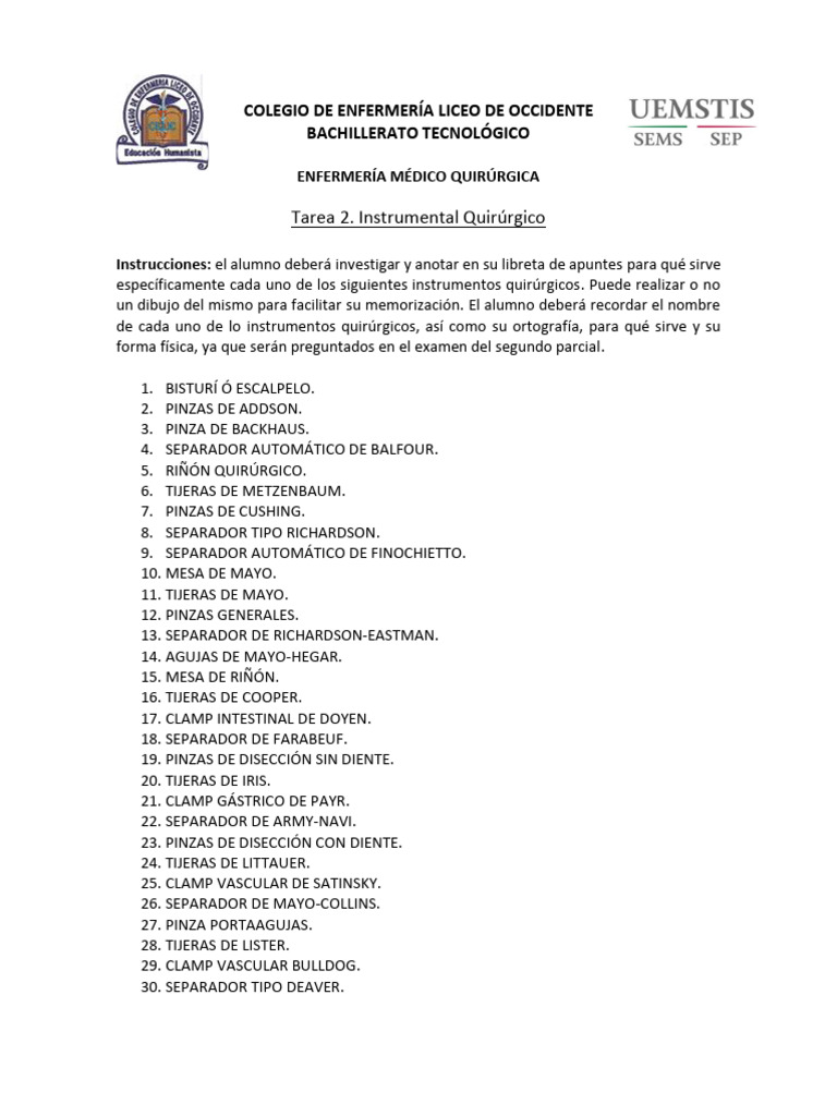 Tarea 2. Instrumental | PDF