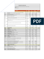 Ítem Descripción UND Metrado P.U. S/ Parcial S/ Subtotal S/: Presupuesto de Estructuras