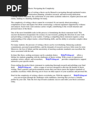 Quiz About Thesis Statement