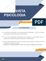 Entrevista. Psicologia