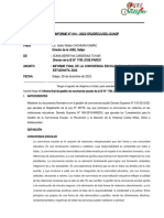 Informe Final de La Convivencia Escolar en La Ie y Bienestar Estudiantil 2023.