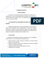 Edital 002.2024 - Processo Seletivo para ASSESSOR TECNICO Do COSEMS - RS