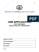 T Application Form