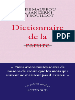 Lyonel Trouillot - Dictionnaire de La Rature