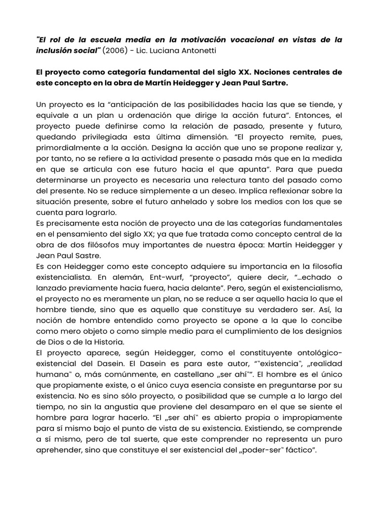 El Rol de La Escuela Media en La Motivación Vocacional en Vistas de La ...
