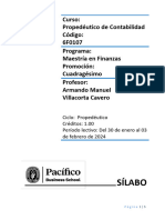 Sílabo Propedéutico de Contabilidad - Prof. A. Villacorta - MFIN40