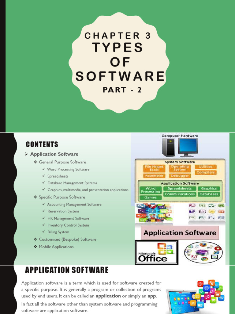 Types of Application Software Explained | PDF | Mobile App ...