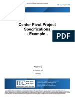 Center Pivot Project Specifications