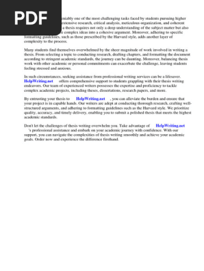 Word Template Thesis Harvard