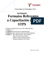 Equipo 3-Formatos Referentes A Capacitación de La STPS