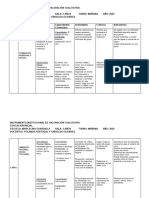 Instrumento Institucional de Valoracion Cualitativa Guardiola. CRITERIOS E INDICADORES.