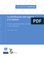 La Distribución Del Ingreso y La Riqueza: Nuevas Aproximaciones Conceptuales y Metodológicas