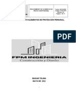 Procedimiento Elementos de Protección Personal FPM