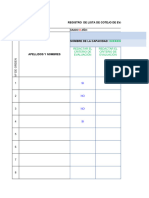 Formato de Registro de Lista de Cotejo de Evaluacion Diagnostica 2024