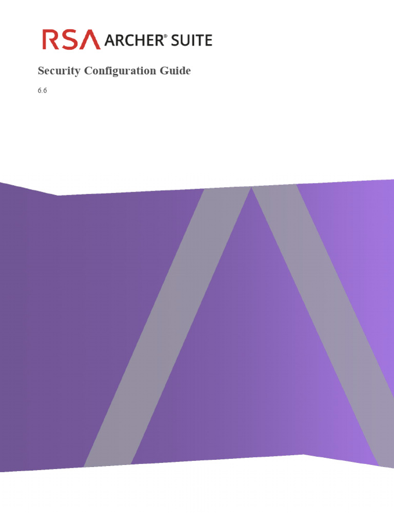 RSA Archer 6.6 Security Configuration Guide | Download Free PDF ...