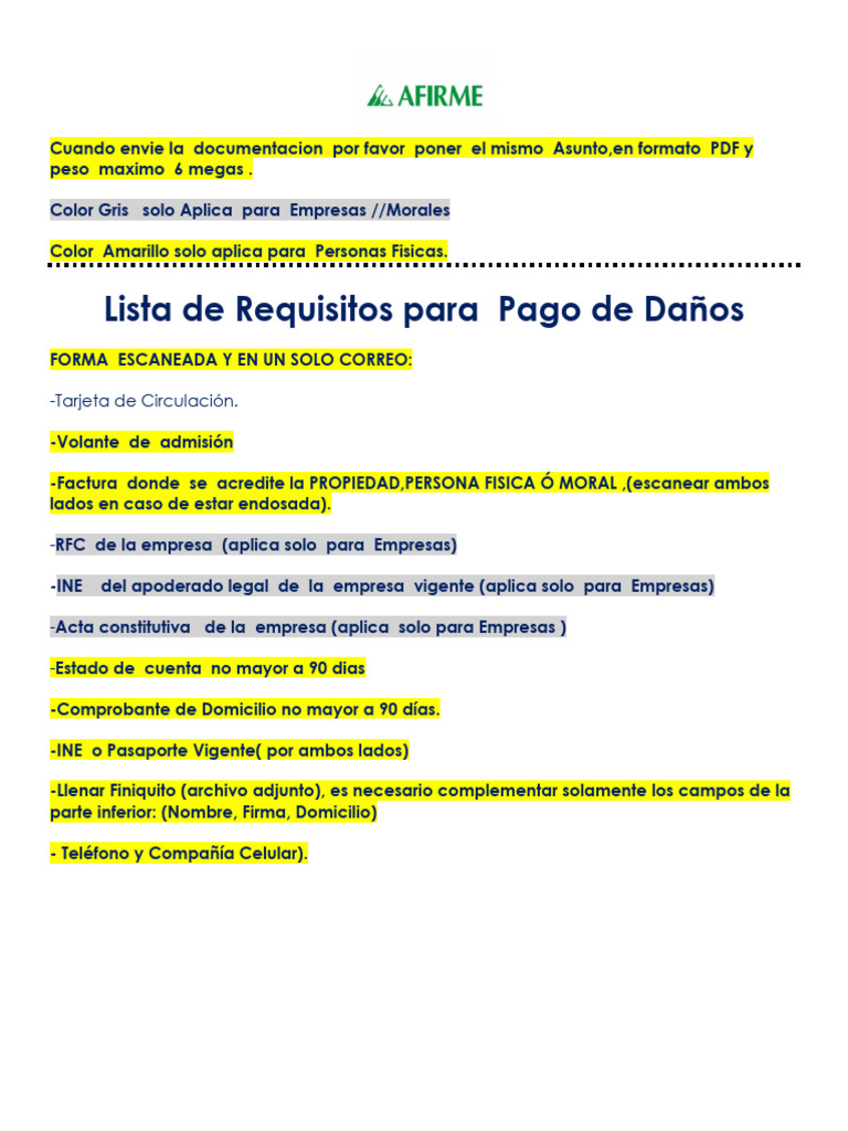 Pago de Daños | PDF | Finanzas y dinero