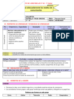 Sesión de Aprendizaje Miercoles 09-08